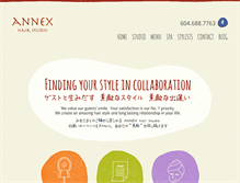 Tablet Screenshot of annexhairstudio.com